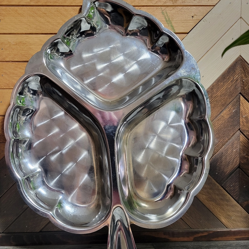 Silver Divided Serving Tray